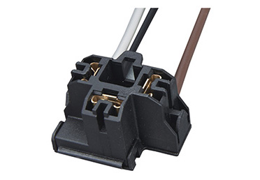 H4 High temperature lamp holder with lock